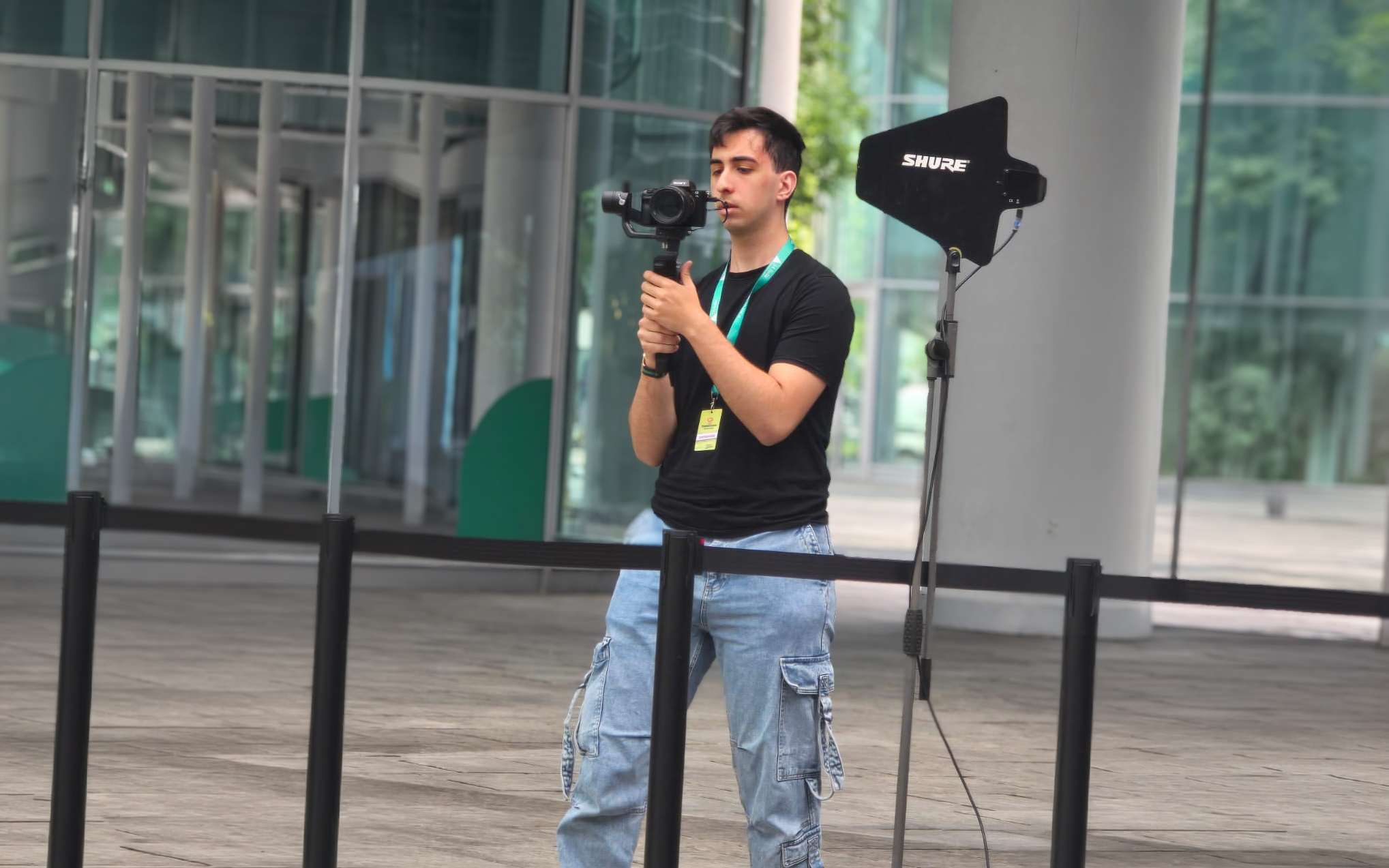 Videomaking on a shoot